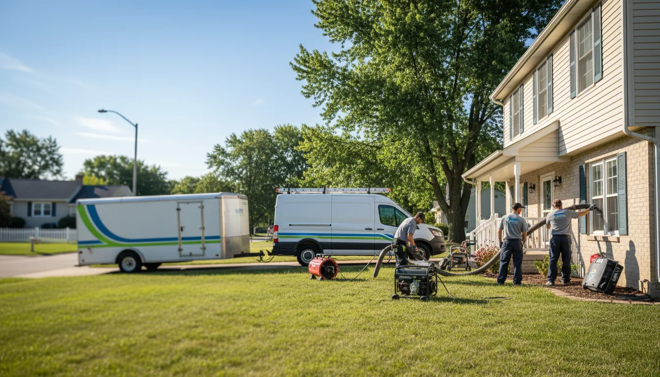 Flooded Basement Restoration And Cleanup With Repair in Dearborn Heights, MI near me